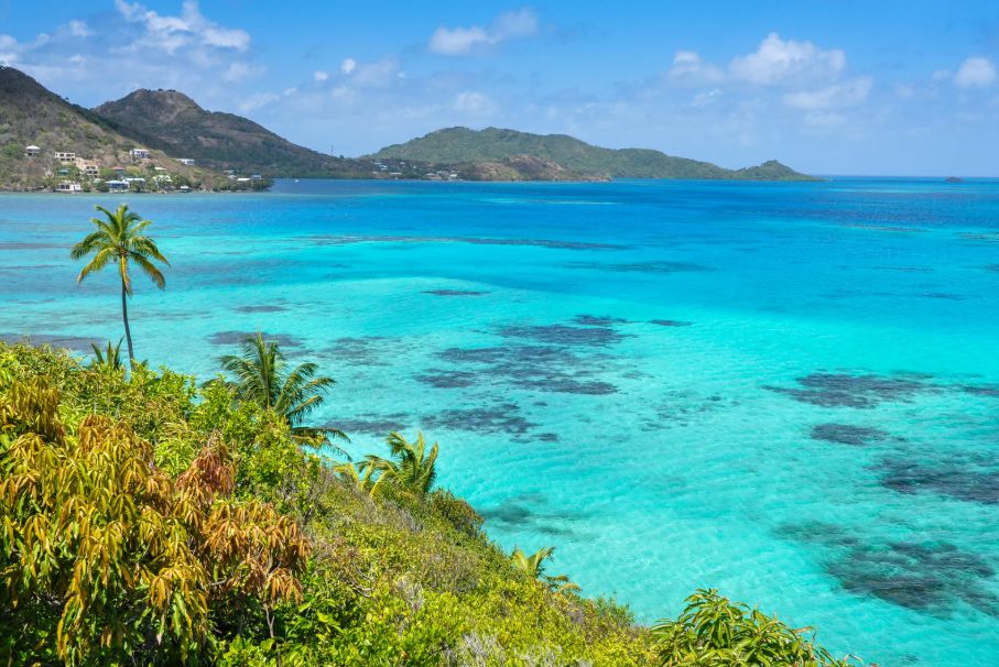 A turquoise lagoon
